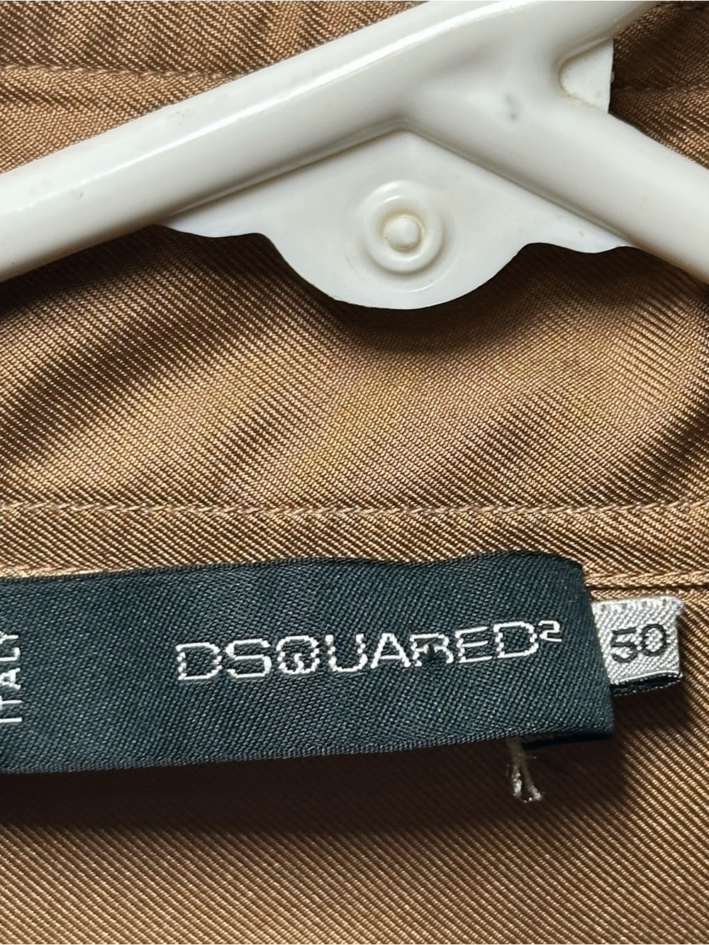 Dsquared2 Satin Feel Colorblock Button Front Shirt Men’s Size 50 Italy Bronze - Picture 7 of 16